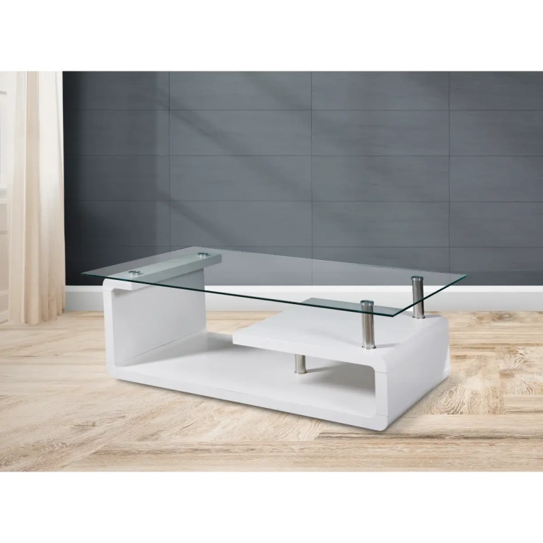 mesa de centro eva en color blanco