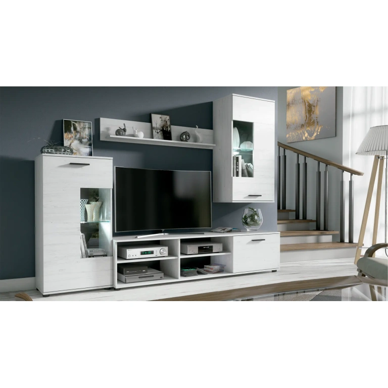 Composición de salón Antígona de 229cm color andersen pino