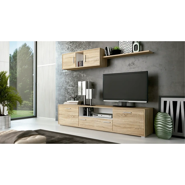 Composición de salón Dimas 200 cm cambria blanco