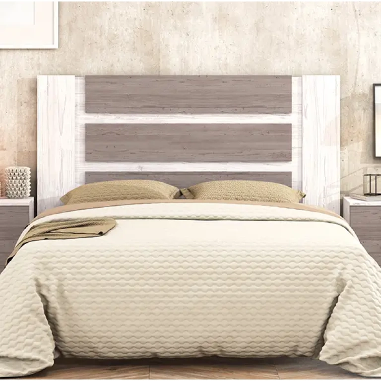 Cabecero Monika 160 cm en acabado pino andersen y gris
