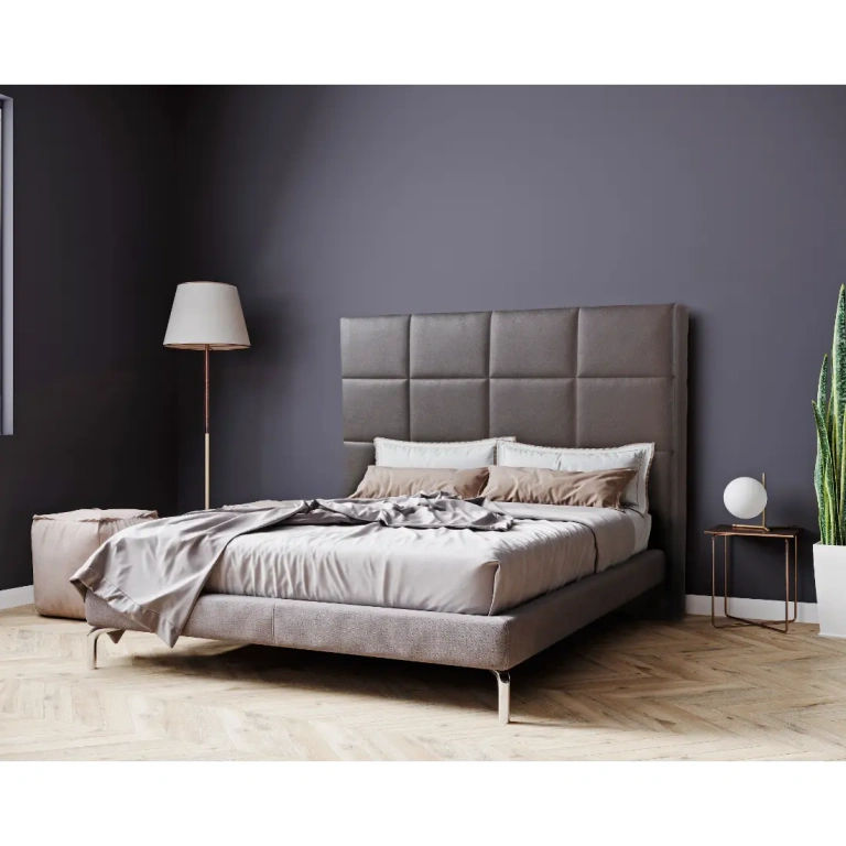 Cabecero tapizado Nepal en color chocolate