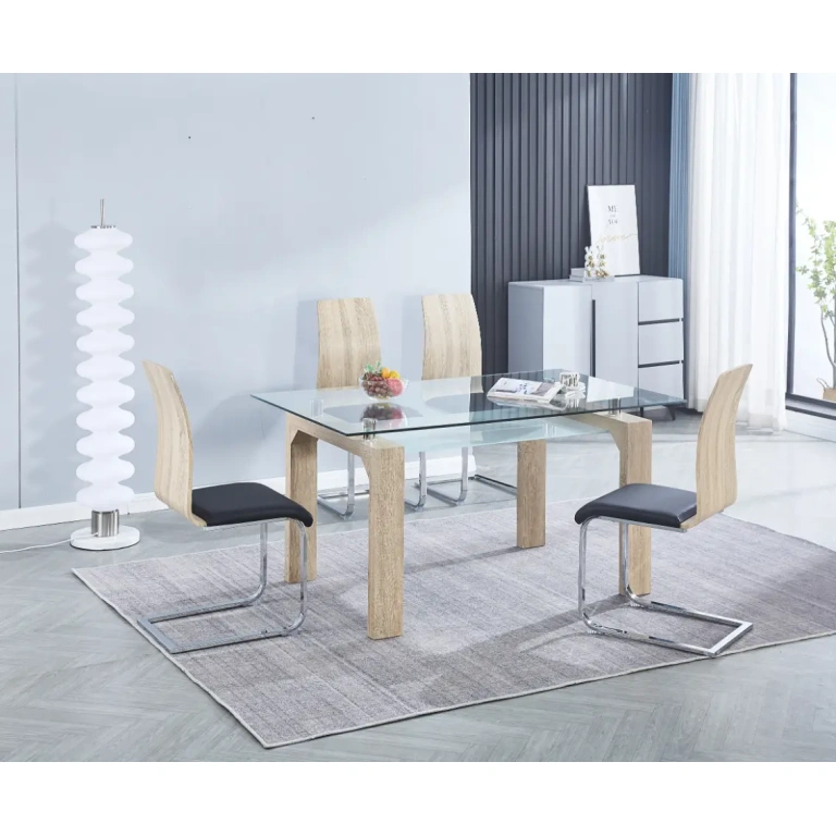 Conjunto Mesa + 4 Sillas Sensei elegante y funcional