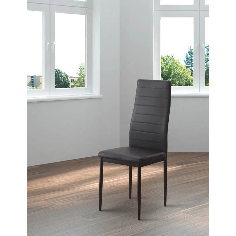Juego de 6 Sillas Emi en color negro