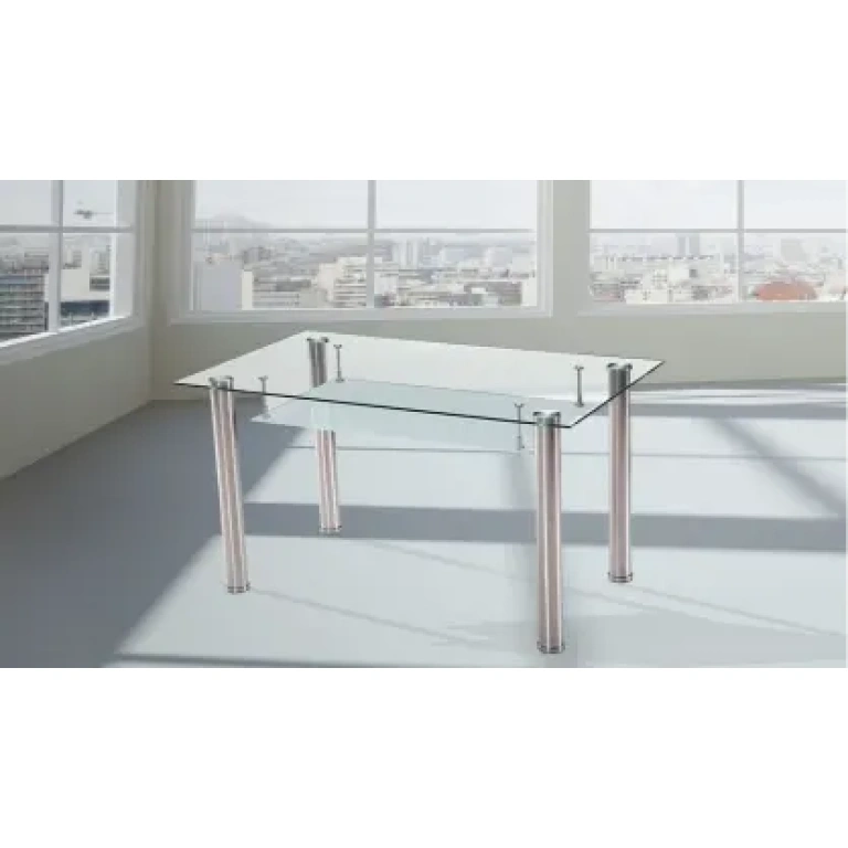 Mesa de comedor Pranzo de cristal templado
