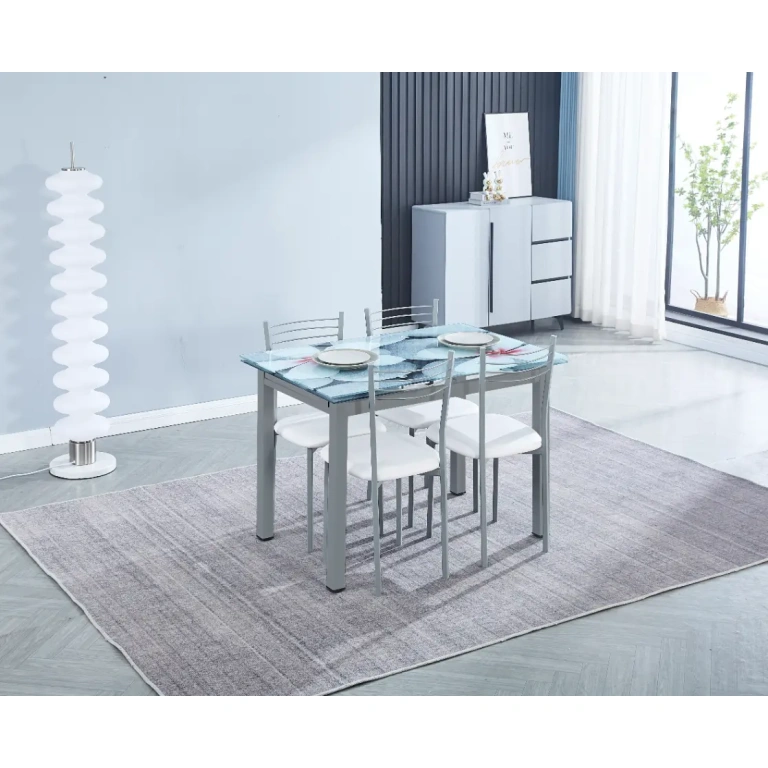 Mesa extensible Flores con 4 sillas mod.20