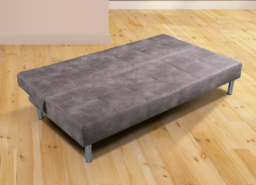 sofa-cama-beisbol-cemento Sofá cama Béisbol tapizado en tela Nolia color cemento