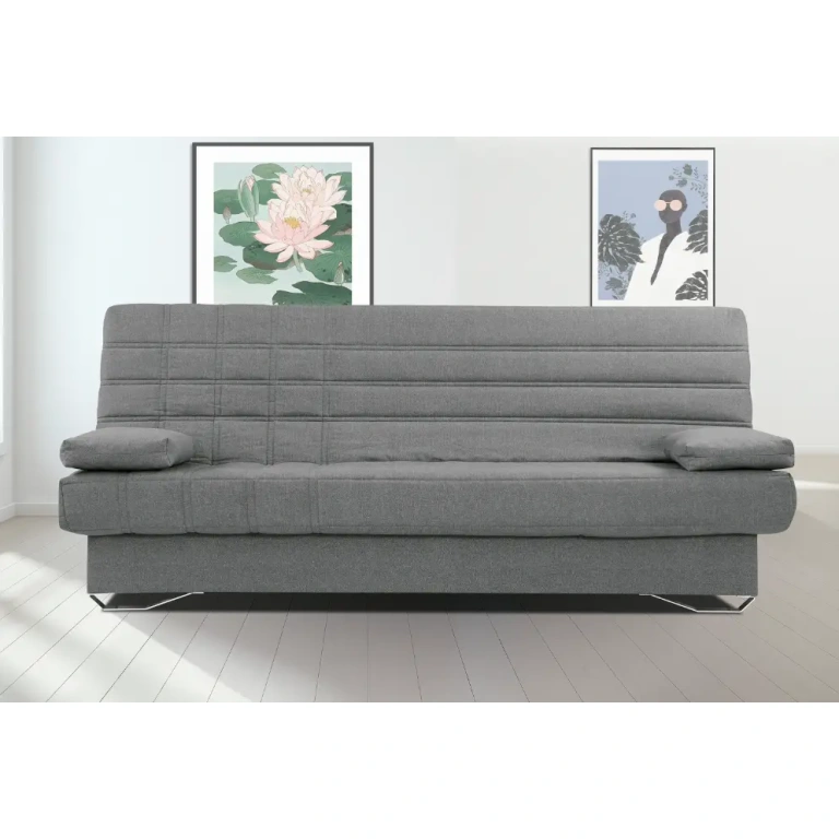 Sofá Cama Terra moderno con arcón y apertura automática.