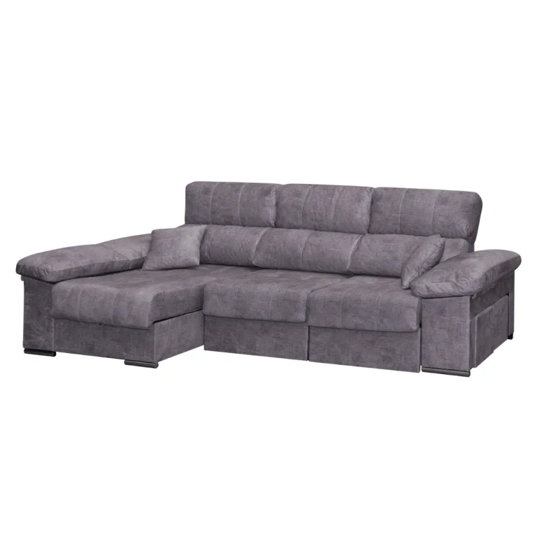 chaiselongue cama Roma tapizado Magnol cemento Muebles Juvial