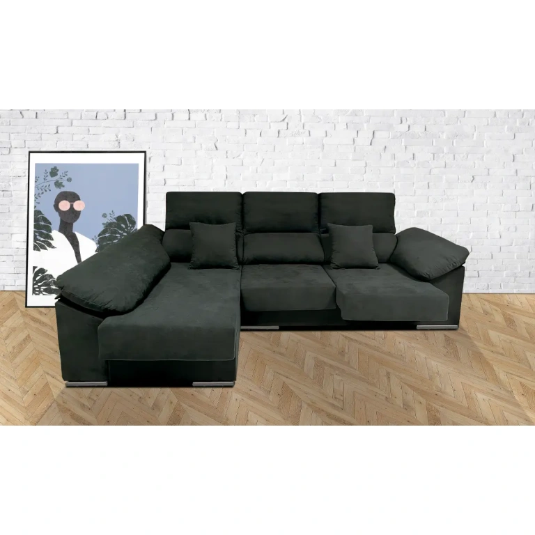 Chaiselongue Matías 265 cm con arcón y asientos deslizantes