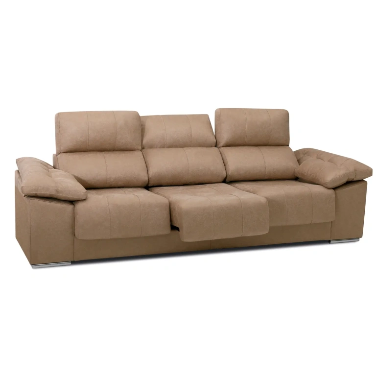 Sofá lineal Toyota 295 cm camel salón Muebles Juvial
