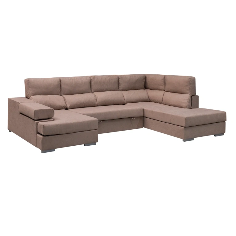 chaiselongue rinconera cama Alicante tapizada en Nevada 2
