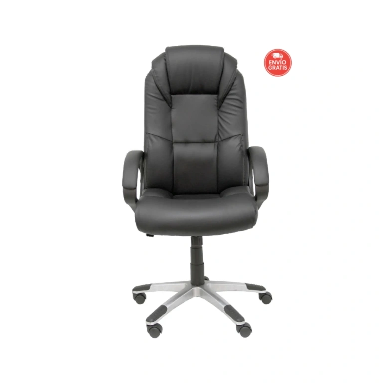 Sillón Argamasón silla ejecutiva negra ergonómica para oficina.