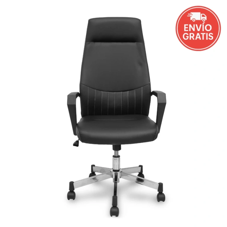 Sillón de dirección Opti520 en similpiel negra