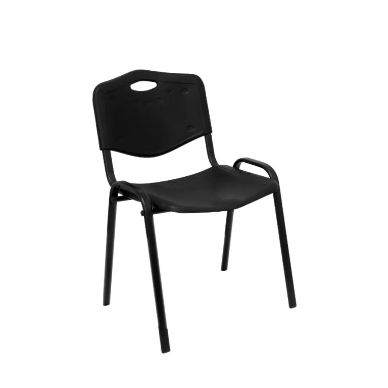 Silla Iso Plastic en color negro, apilable y funcional
