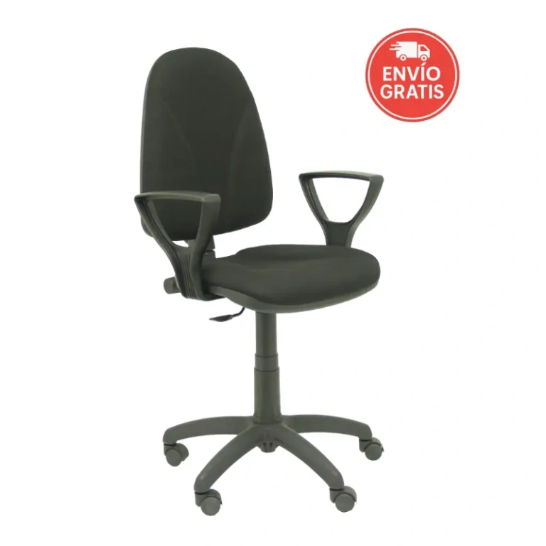 Silla de oficina Algarra con brazos fijos y respaldo ajustable