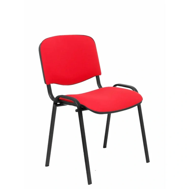Silla Iso Arán roja tapizada en tejido ARAN
