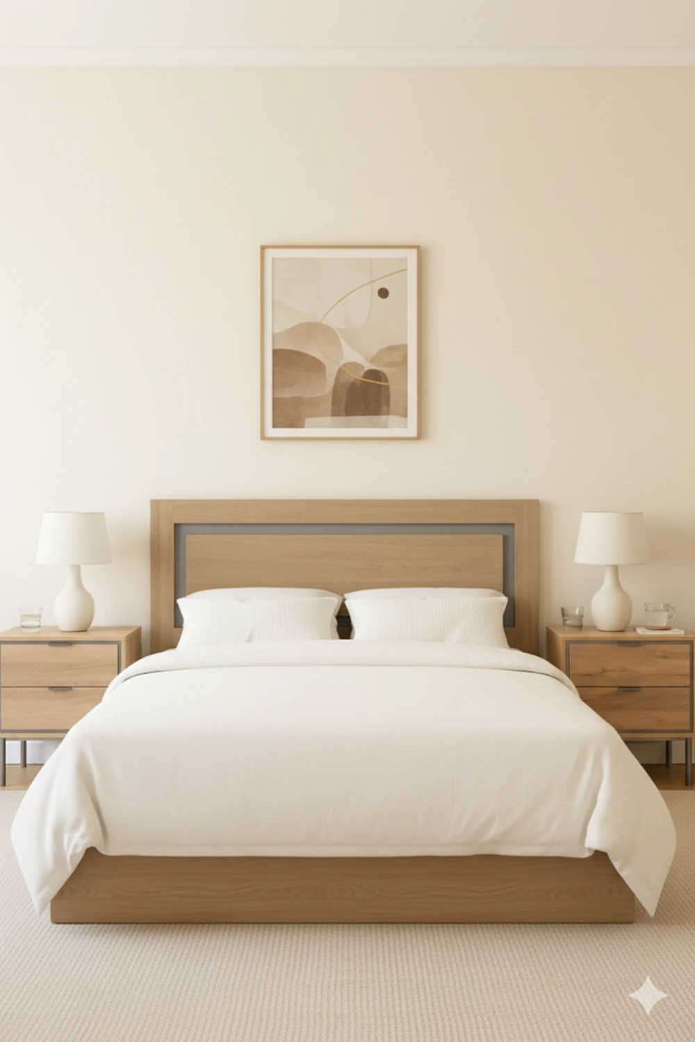 cabecero-y-dos-mesitas-sforza Cabecero y dos mesitas Sforza en roble natural con detalle gris