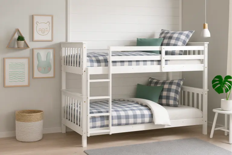 litera-camila-de-pino-macizo-blanca Litera Camila de pino macizo blanca 90x190 cm