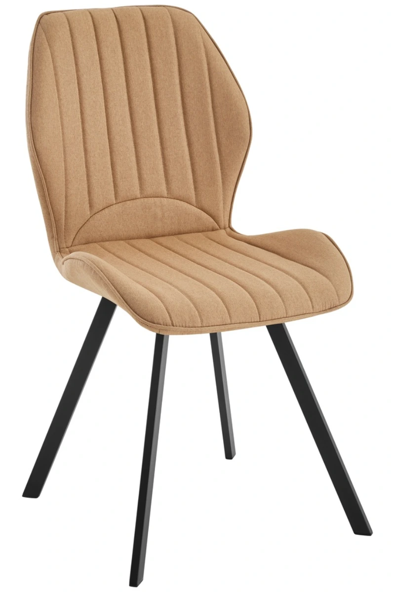 pack-4-sillas-delaware-beig Pack 4 Sillas Delaware Beig tapizadas con patas metálicas negras