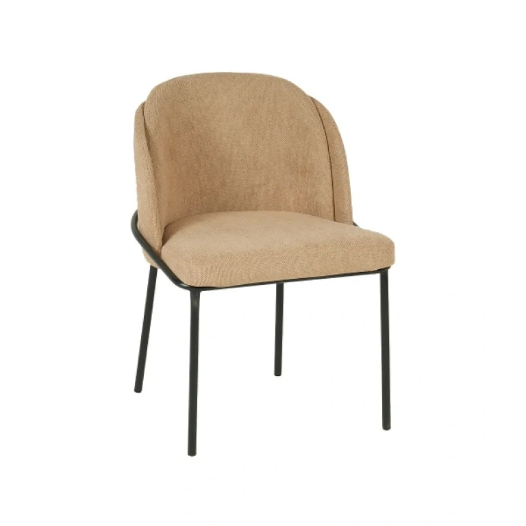 Sillón Candela color camel con patas negras