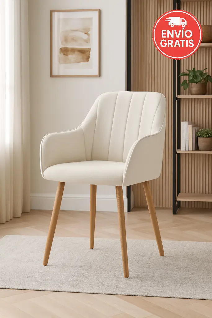 silla-comedor-monroe-marfil-patas-roble silla comedor Monroe marfil con patas roble aserrado