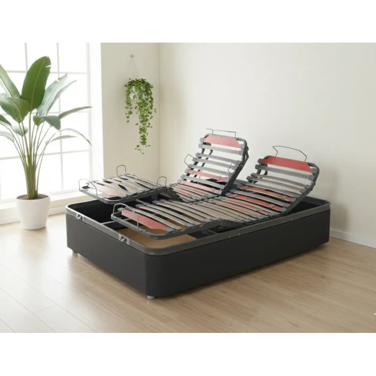 CANAPÉ tapizado 30+CAMA A MOTOR con sistema articulado y gran capacidad de almacenamiento