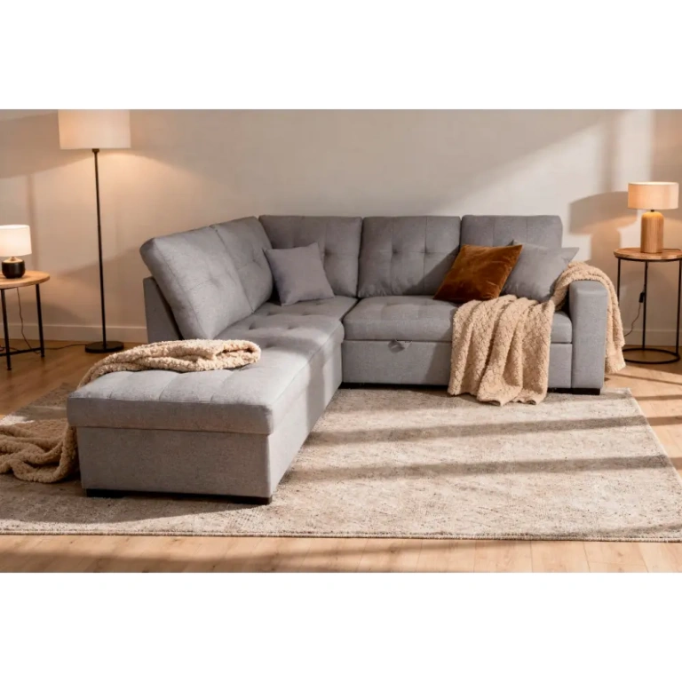 chaise longue cama isis en color gris y con apertura frontal