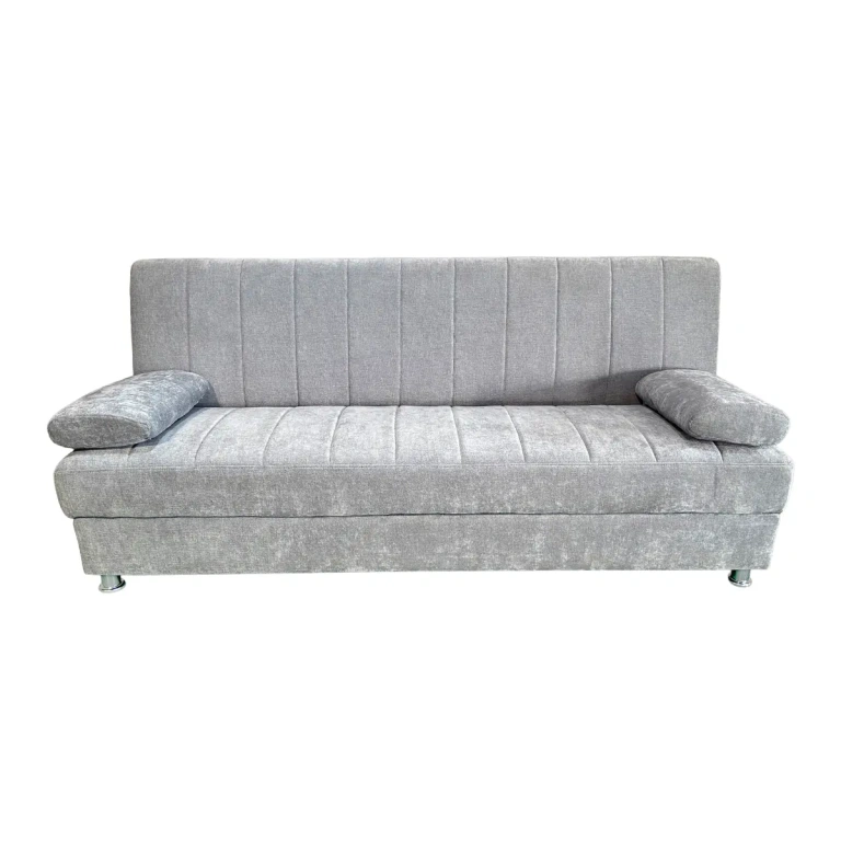 sofá cama clic clac Kenzo gris con arcón salón moderno Muebles Juvial