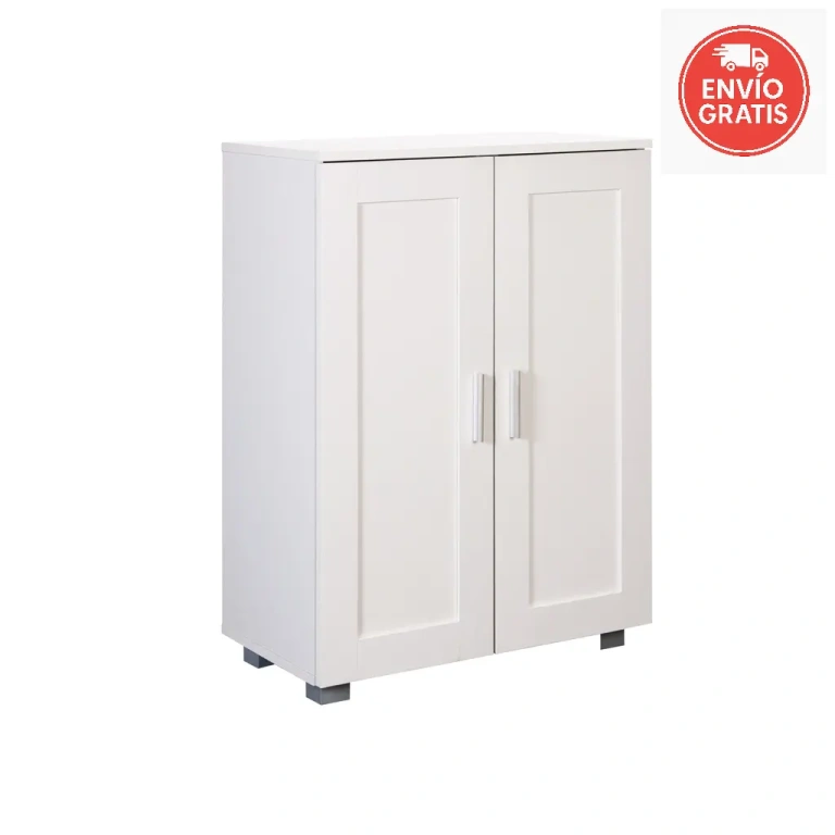 zapatero blanco 2 puertas Nápoles 60 cm entrada ordenada Muebles Juvial