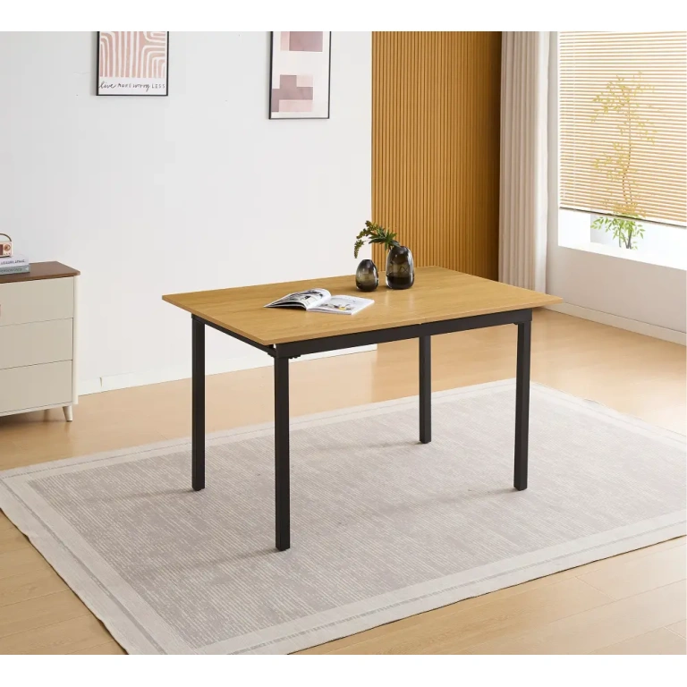 mesa comedor extensible patas negras Camden Muebles Juvial
