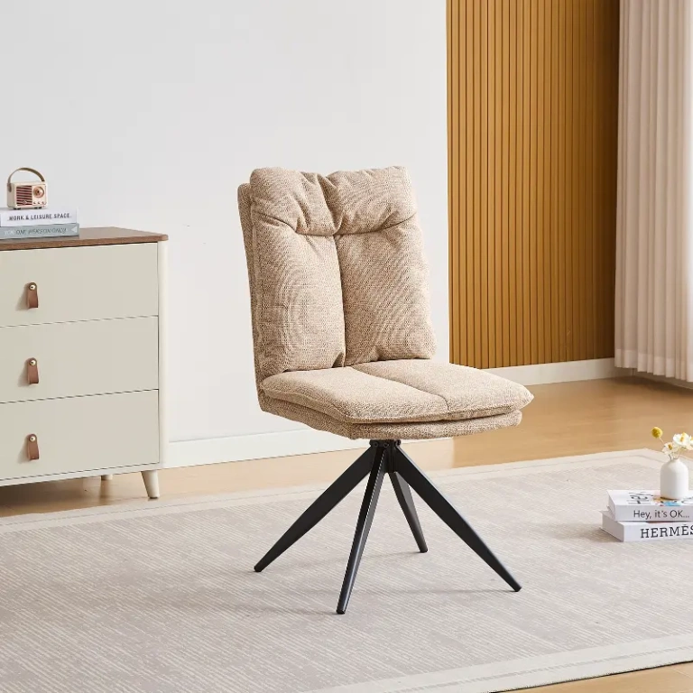 sillas comedor Shelton color beige patas negras respaldo alto Muebles Juvial