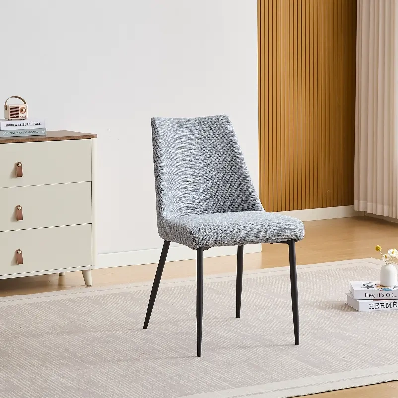 sillas-comedor-patas-negras-morgan-gris sillas comedor patas negras Morgan tapizado gris Muebles Juvial