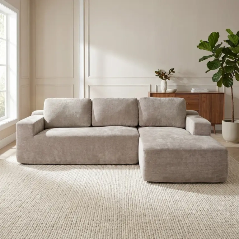 chaiselongue envasado al vacío beige Muebles Juvial